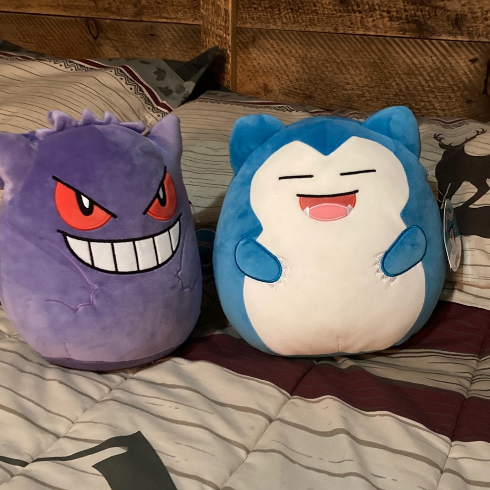 Squishmallows Pokémon Purple and Blue Stuffed Animals